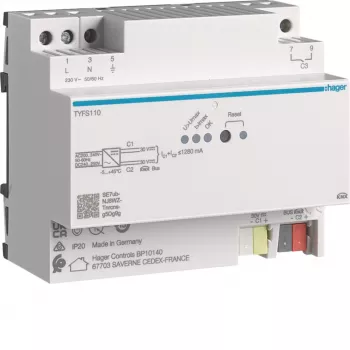 Hager TYFS110 KNX barošanas bloks 2 izejas 1280 mA