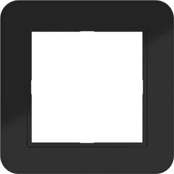 HAGER WAD7100BG Cover Frame 1-gang C.1 Night Black Glossy