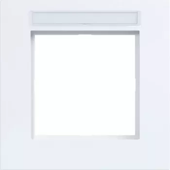 Hager 1-Gang Frame with Labeling Field A.8 Light White Glossy WAD8101WG