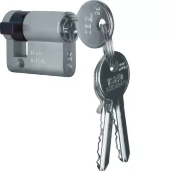 Hager WDA7172 Profila puscillindrs, 30/10 mm, niķelēts misiņš, 2 atslēgas