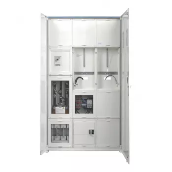 Hager FP93W11N Strāvas transformatora un uzskaites skapis 1400x800x205 mm 2 skaitītāju lauki