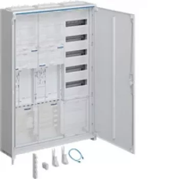 Hager ZB33ET225W1 Universālais skapis 800x205x1100 mm virsmas montāžai IP44 satiksmes balts RAL 9010 3 lauki