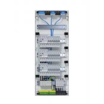 Hager VA60BV1 Volta APV virsmas montāžas sadales panelis 5x12 PLE 3 FI ķēdes 60 moduļi IP30 balts