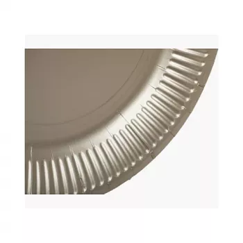 PROnappe 10 Paper Plates Ø 23 cm - White, Disposable, Biodegradable