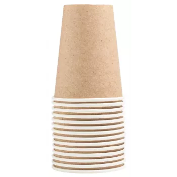 PROnappe 15 kartona krūze 200 ml, Kraft (89109I)