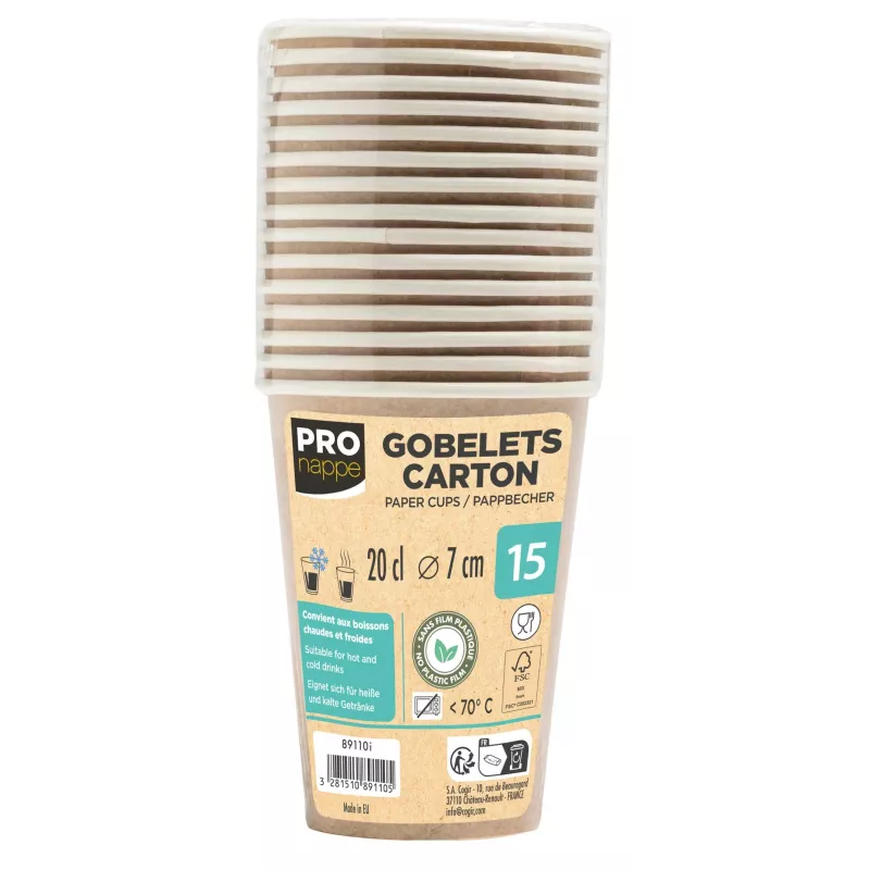 PROnappe 50 vienreizējās kafijas krūzes 200 ml
