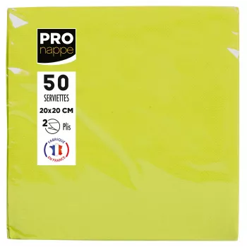 PROnappe salvetes Kiwi Green 2-Ply 20.0 x 20,0 cm 50 gab.