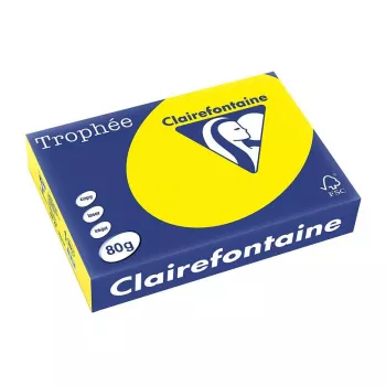 Clairefontaine Trophee Intensiv Kopēšanas Papīrs A4 80g 500 Lokšņu Kanārijas Dzeltenā