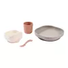 Beaba Silicone Baby Meal Set with Suction Base Terracotta (913602)