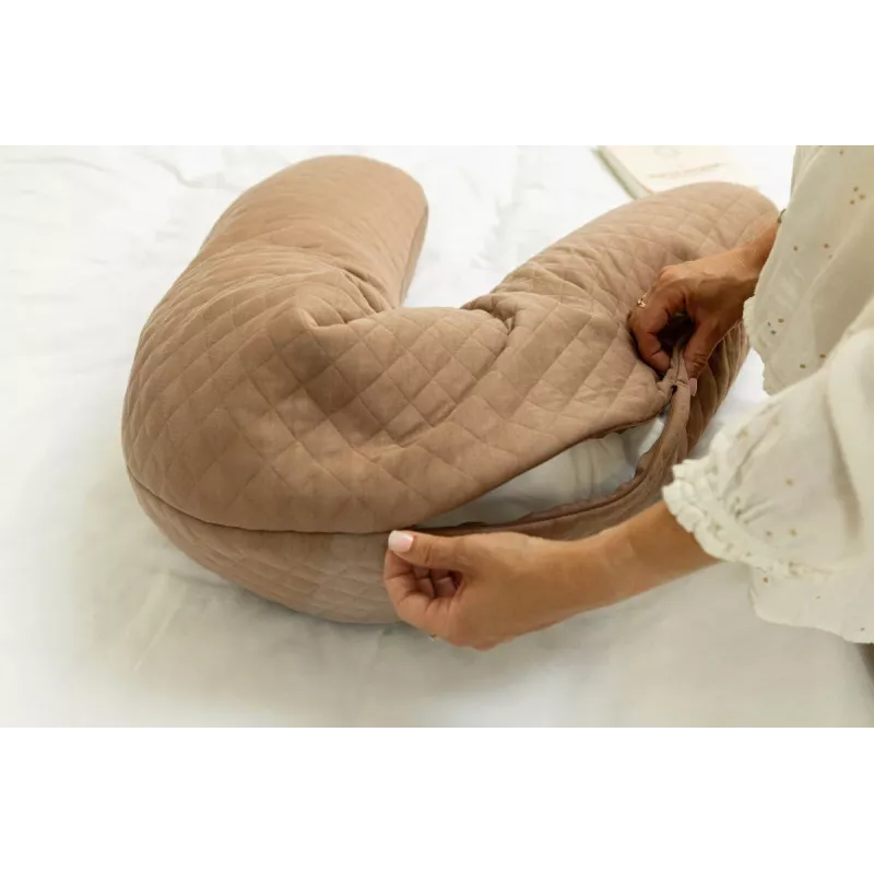 Beaba Big Flopsy grūtniecības un barošanas spilvens Fleur de Coton Cacao