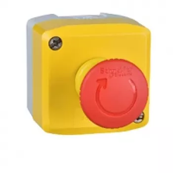 APC XALK178F Avārijas Apturēšanas Pogas Stacija, 40 mm Sēņveida Galva, Sarkana/Dzeltena, IP69K, Polikarbonāts, 600 V