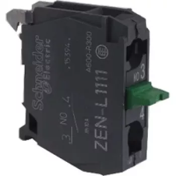 Schneider Electric ZENL1111 Harmony XALD/XALK Tukša Vadības Stacijas Korpuss, 1 Izgriezums, Polikarbonāts, Gaiši Pelēks/Dzeltens, IP66/IP67/IP69/IP69K