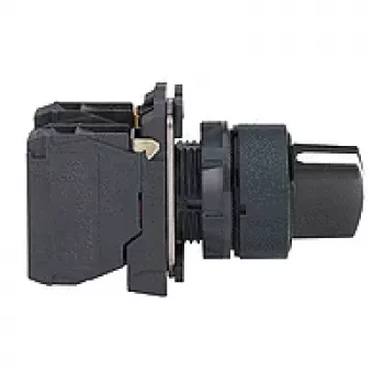 Schneider Electric Harmony XB5 Push Button, Black, 22 mm, 1 NO, 240 V AC, 10 A
