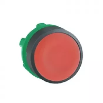 Schneider Electric Harmony ZB5AA4 spiedpogas galva, plakana, sarkana, 22 mm, atsperes atgriešana