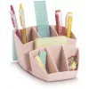 CEP Office Solution Mineral Desk Organizer 8 Compartments Powder Pink Polystyrene Rectangular 143 x 158 mm