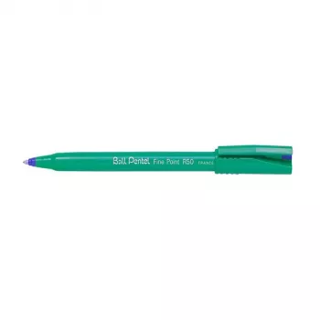 Pentel Fine Point R50 Rollerball Pildspalva - Zila - Plāna (0,5 mm) - 12 iepakojums