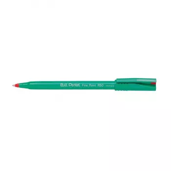 Pentel Fine Point R50 Rollerball Pen - Red - 0,5 mm Fine Tip - 12 Pack