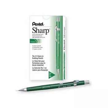 Pentel P205-D mehāniskais zīmulis – zaļš – 0,5 mm – 12 iepakojumā
