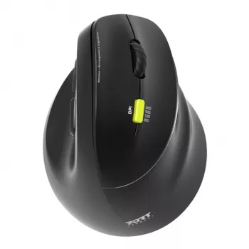PORT Designs PORT Connect Professional ERGO SHAPE bezvadu pele - labā roka - optiskā - 5 pogas - 2,4 GHz, Bluetooth - USB uztvērējs