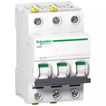 APC Schneider Electric A9F04340 Miniature Circuit Breaker 3P 40A C-Curve 10kA DIN Rail IP20
