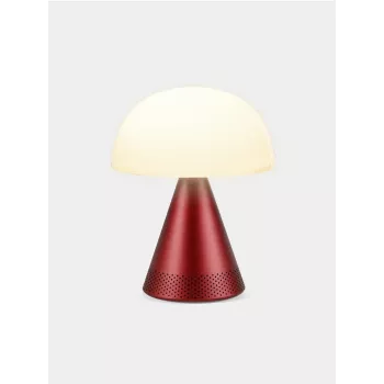 Lexon Mina Audio L LED Lamp with Bluetooth Speaker Dark Red LH76DR