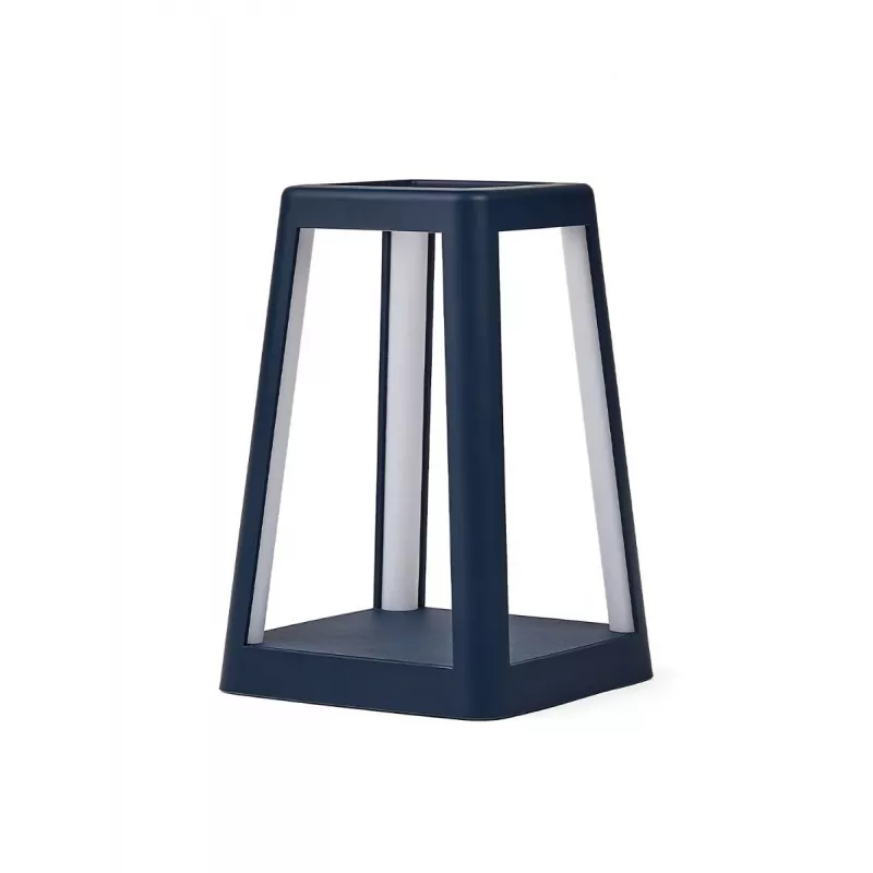 LEXON Lantern LED Portable Lamp with Qi Wireless Charging, Dark Blue LH94DB