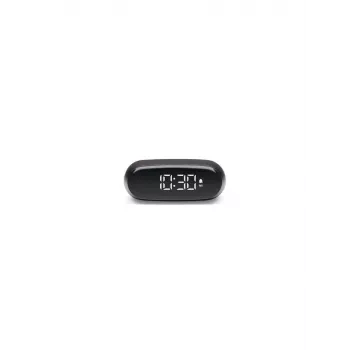 Lexon Minut Mini Alarm Clock Gun Metal LR154X