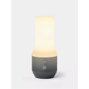 LEXON Terrace+ 3-in-1 LED lampa ar Bluetooth skaļruni un power bank, tumši pelēkā/ieroču metāla krāsā, LA134X