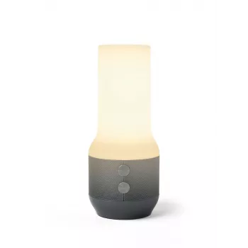 LEXON Terrace+ 3-in-1 LED lampa ar Bluetooth skaļruni un power bank, tumši pelēkā/ieroču metāla krāsā, LA134X