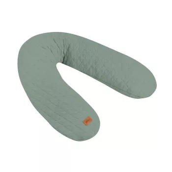 Beaba Big Flopsy grūtniecības un barošanas spilvens Fleur de Coton Sage Green