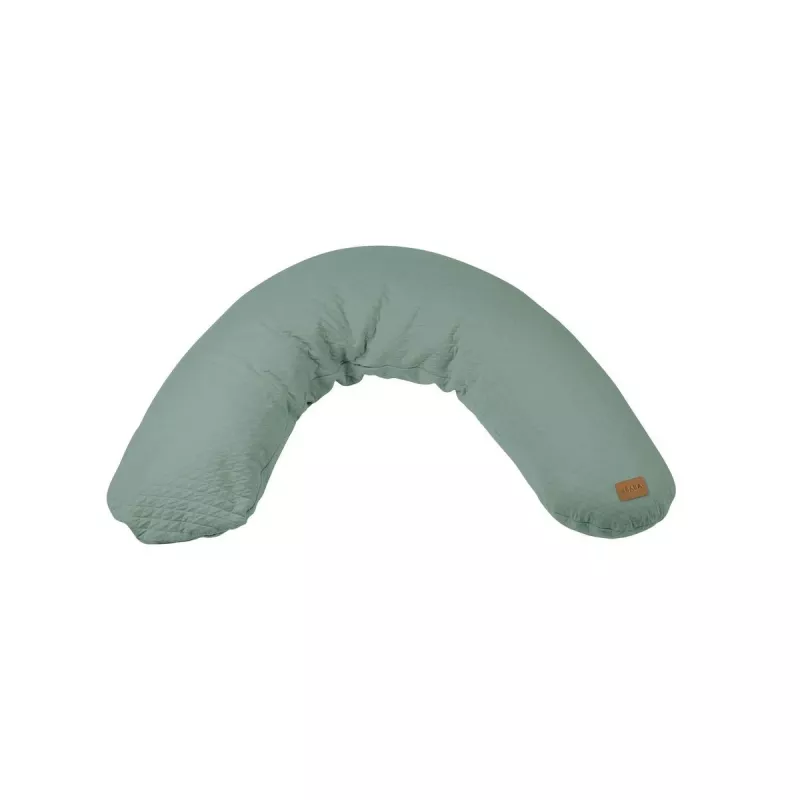Beaba Big Flopsy grūtniecības un barošanas spilvens Fleur de Coton Sage Green