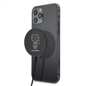 Karl Lagerfeld MagSafe Compatible Wireless Charger 15W Black