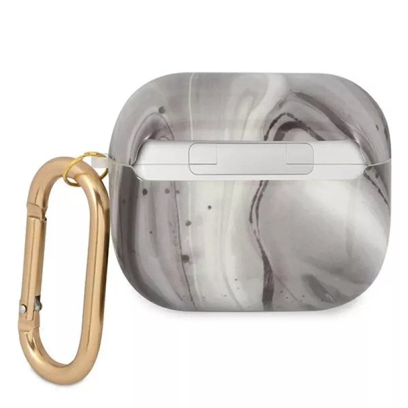 Guess GUA3UNMK AirPods 3 apvalks Black Marble Collection