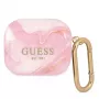 Guess GUA3UNMP AirPods 3 vāciņš Pink Marble Collection