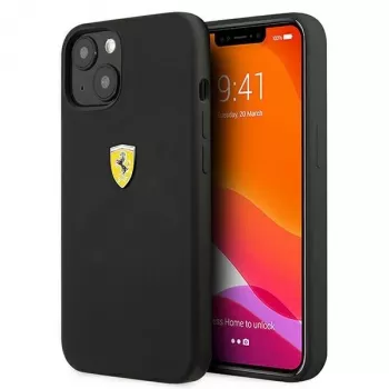Ferrari FESSIHCP13SBK iPhone 13 mini 5,4 inch Black Hardcase Silicone Back Cover