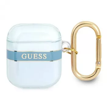 Guess GUA2HHTSB AirPods 1/2 Cover Blue Strap Collection