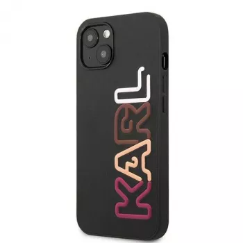 Karl Lagerfeld KLHCP13SPCOBK Ikonik Saffiano Multipink Hard Case Apple iPhone 13 Mini 5,4 inch Melns