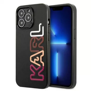 Karl Lagerfeld KLHCP13LPCOBK Cietais vāciņš iPhone 13 Pro / iPhone 13 6,1 inch Melns Multipink Brand