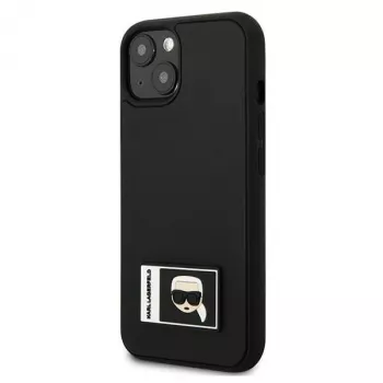 Karl Lagerfeld KLHCP13M3DKPK Ikonik Patch Hard Case iPhone 13/14/15 6,1 inch Melns