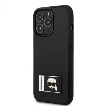 Karl Lagerfeld KLHCP13L3DKPK Ikonik Patch Hard Case iPhone 13 Pro / 13 6,1 inch - Melns