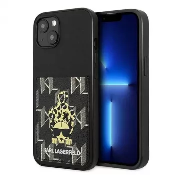 Karl Lagerfeld KF001284 Karlimals Cardslot Hard Case iPhone 13/14/15 6,1 inch Melns