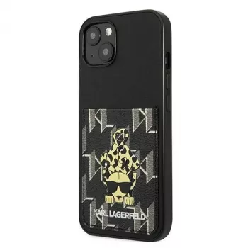 Karl Lagerfeld KF001284 Karlimals Cardslot Hard Case iPhone 13/14/15 6,1 inch Melns