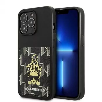 Karl Lagerfeld KLHCP13LCANCNK iPhone 13 Pro / 13 6.1 Hardcase Black Karlimals Cardslot