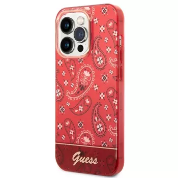 Guess GUHCP14LHGBNHR Hardcase Bandana Paisley Apple iPhone 14 Pro 6,1 collas Sarkans