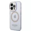 Guess Gold Outline Translucent Hard Case Apple iPhone 14 Pro 6.1 - Violeta
