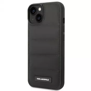Karl Lagerfeld KF001090 Puffy Elongated Logo Hard Case iPhone 14 Plus / 15 Plus 6,7 inch Melns