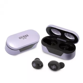 Guess GUTWST31EU True Wireless Stereo Bluetooth 5.3 Earbuds ar uzlādes futrāli - Purple