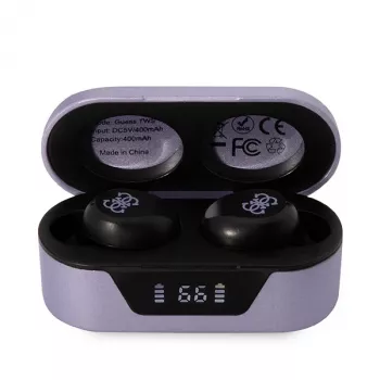 Guess GUTWST31EU True Wireless Stereo Bluetooth 5.3 Earbuds ar uzlādes futrāli - Purple