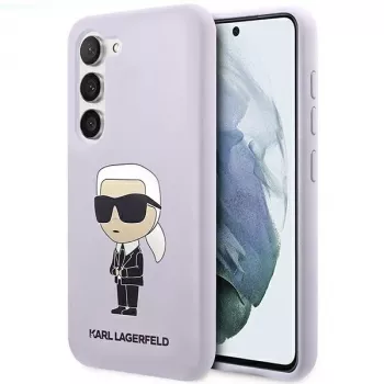 Karl Lagerfeld Ikonik Silikona Maciņš Samsung Galaxy S23+ (SM-S916) - Violeta
