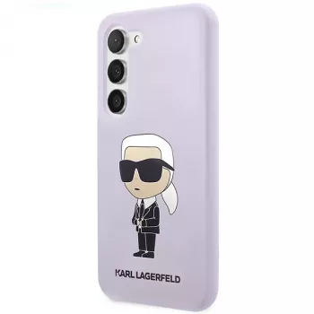 Karl Lagerfeld Ikonik Silikona Maciņš Samsung Galaxy S23+ (SM-S916) - Violeta